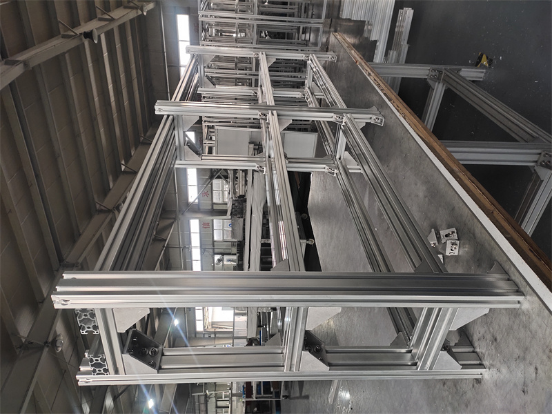 工業(yè)鋁型材玻璃圍欄框架機(jī)架